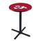 Holland Bar Stool Co 36" Blk Wrinkle Fresno State Pub Table L211B3628FresSt - alternate 1